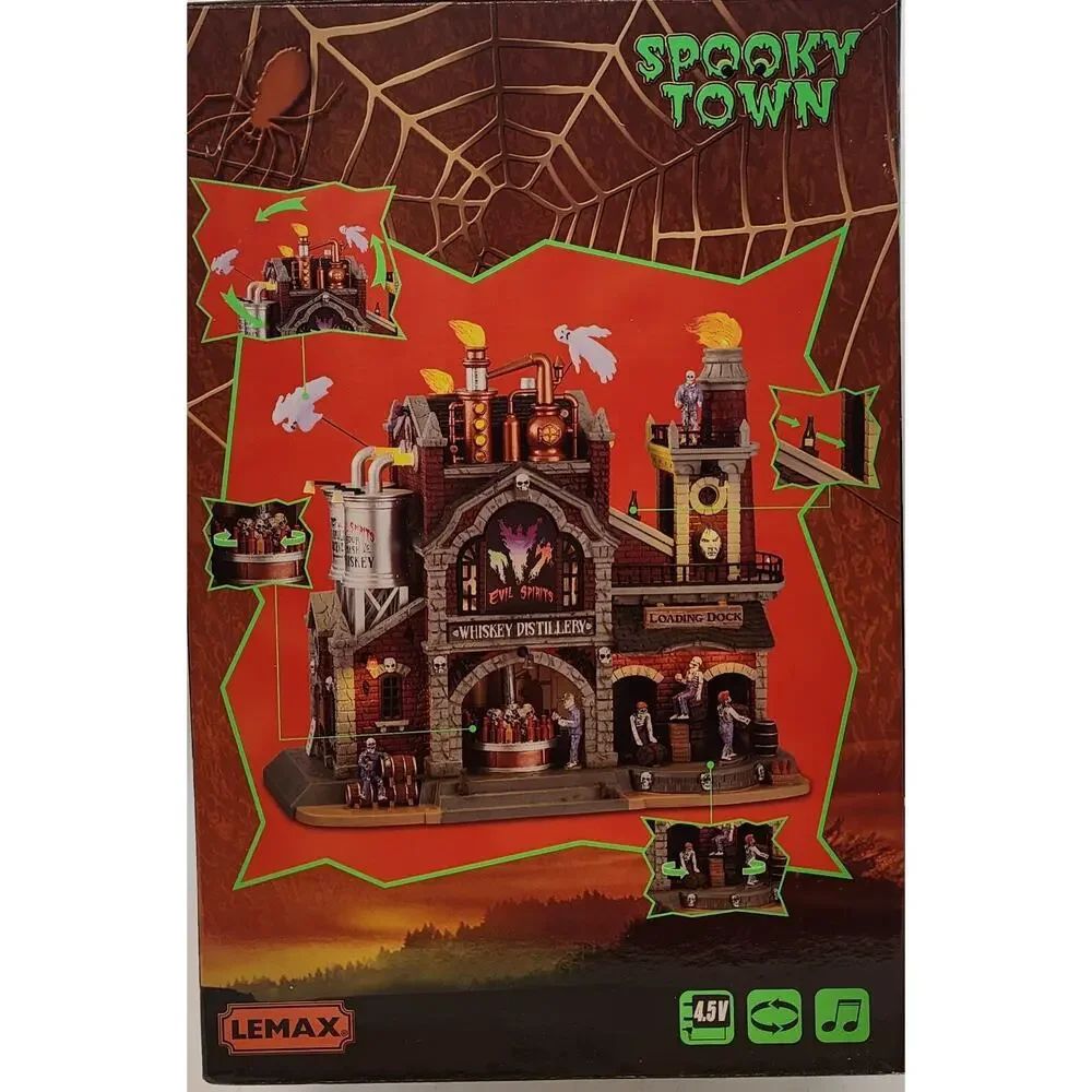Lemax Spooky Town 2021 EVIL SPIRITS WHISKEY DISTILLERY #15723 NRFB
